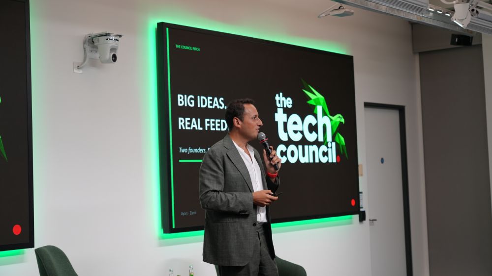 Stéphane Boukris speaking at a Tech Council masterclass