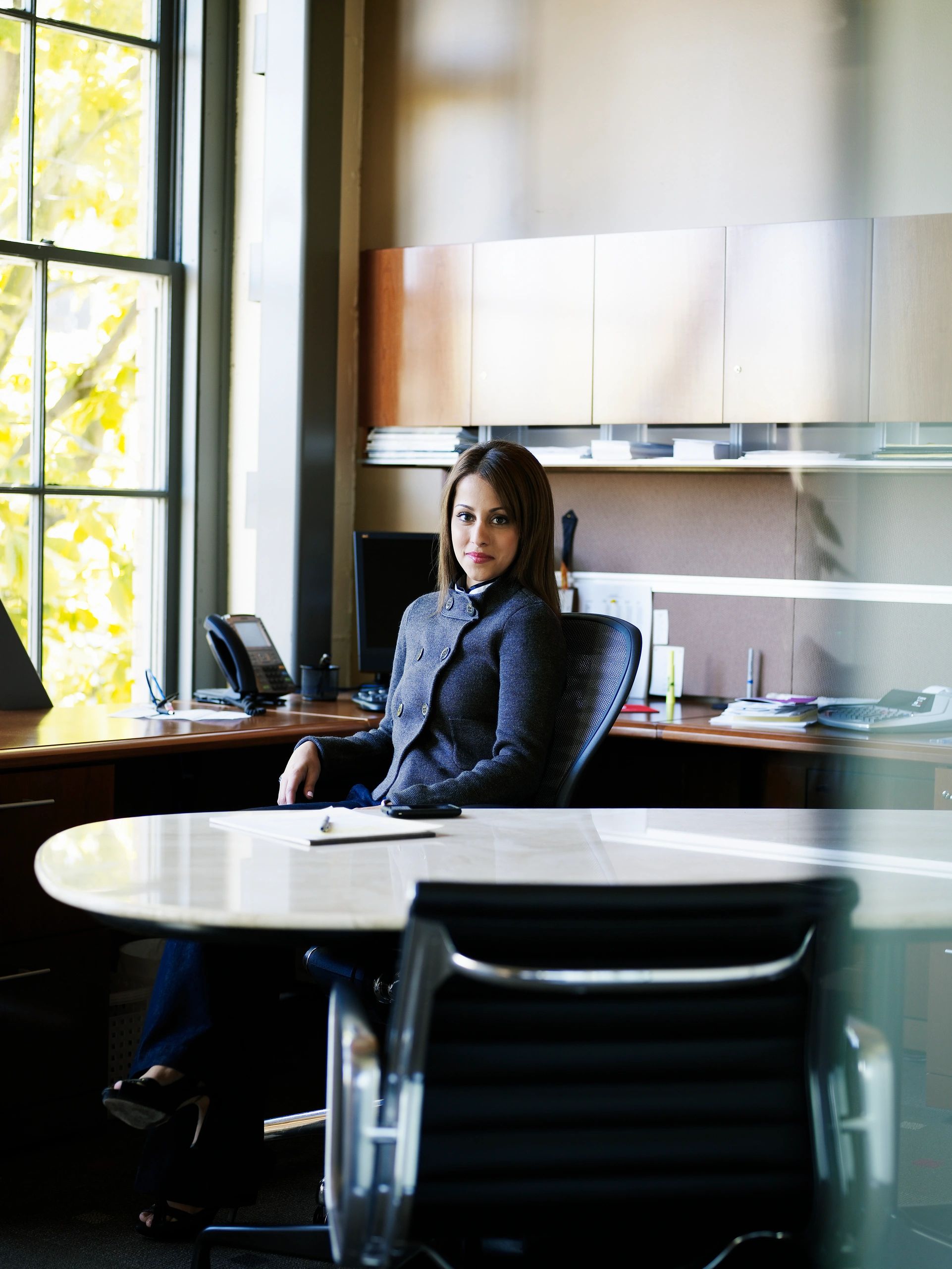 Executive portrait in a premium office setting